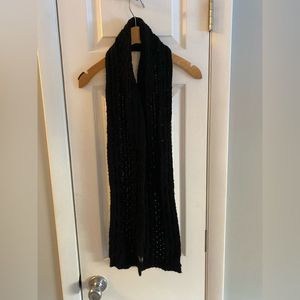North Face black knitted scarf - 2nd in inventory
